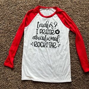 Boutique teacher shirt. Never worn.